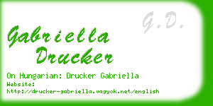 gabriella drucker business card